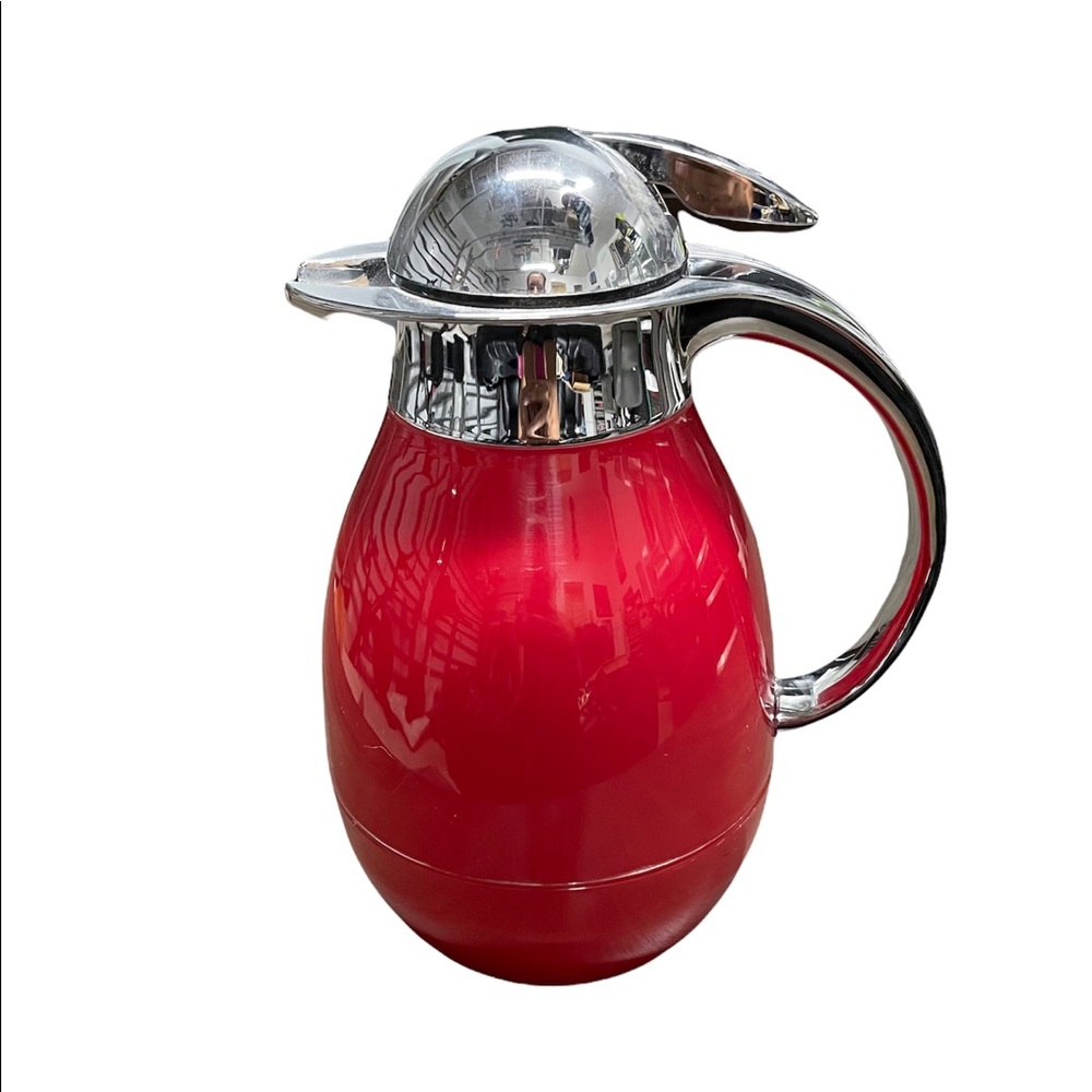 Red coffee thermos